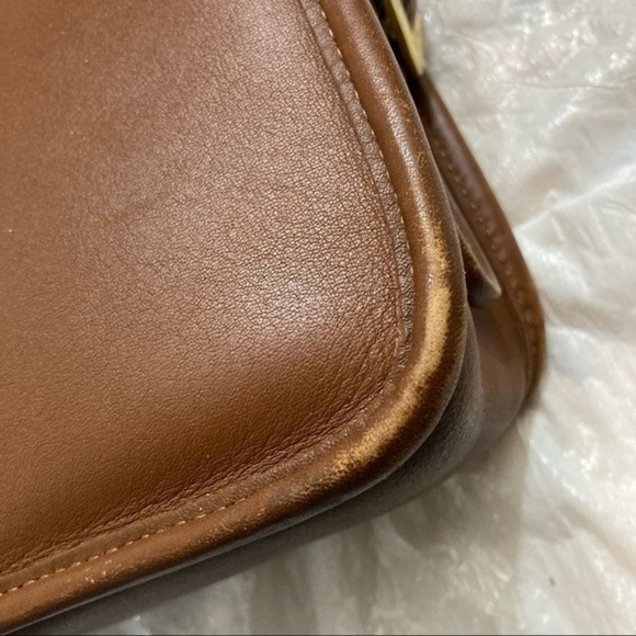 Coach vintage English tan bag 9164 legacy east west compartment bay - Picture 4 of 14